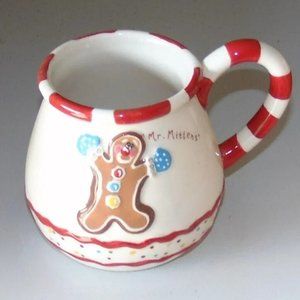 SOLD Mr Mittens Heather Goldminc Design Gingerbread Man Ceramic Christmas Mug
